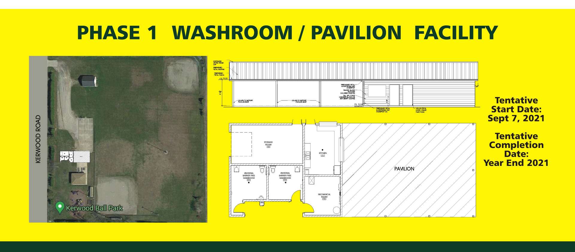 Kerwood Park Improvements Signage Signage for Kerwood Park Facility Construction