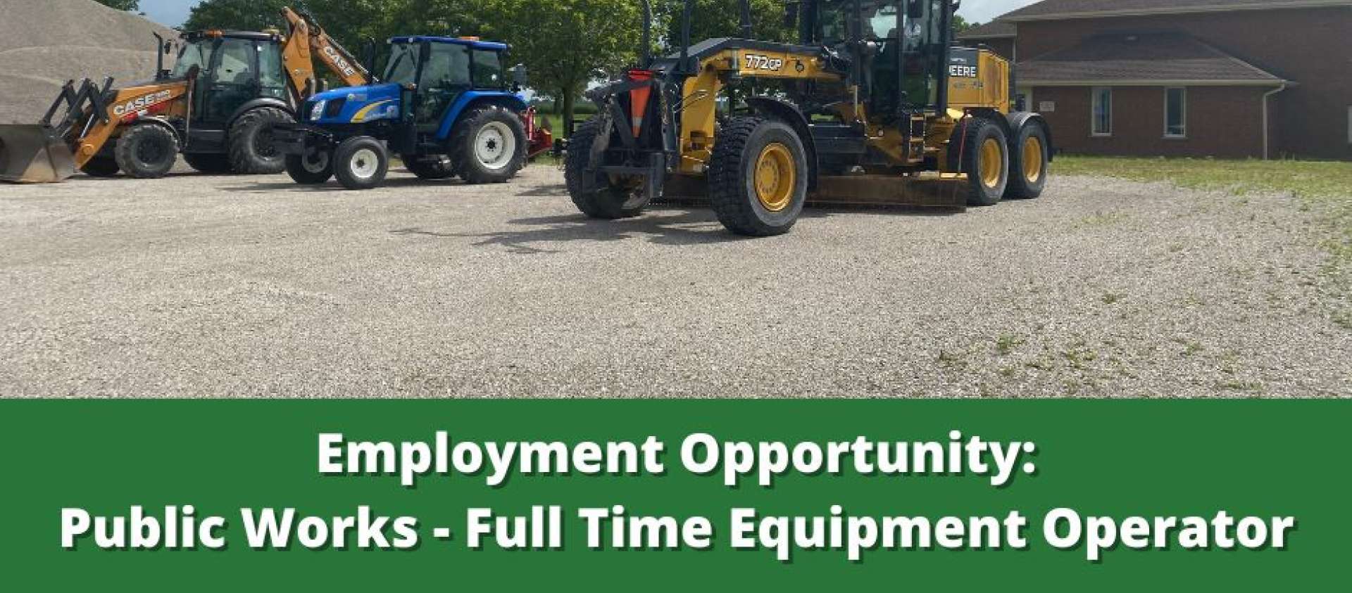 Job posting for Equipment Operator