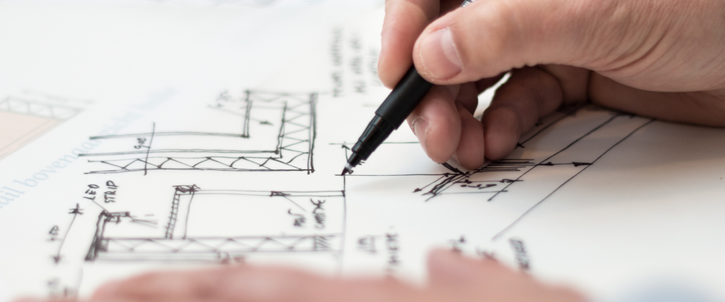 Sketch being drawn