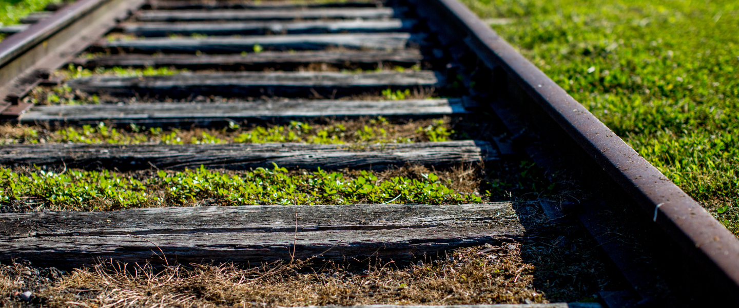 Kerwood Railway Tracks Close Up