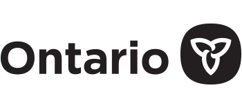 Ontario Trillium Logo and Ontario text