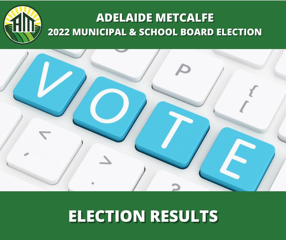 Image with vote on keyboard with heading election results