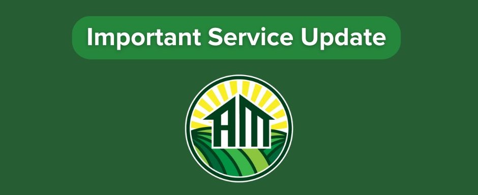 Important Service Update