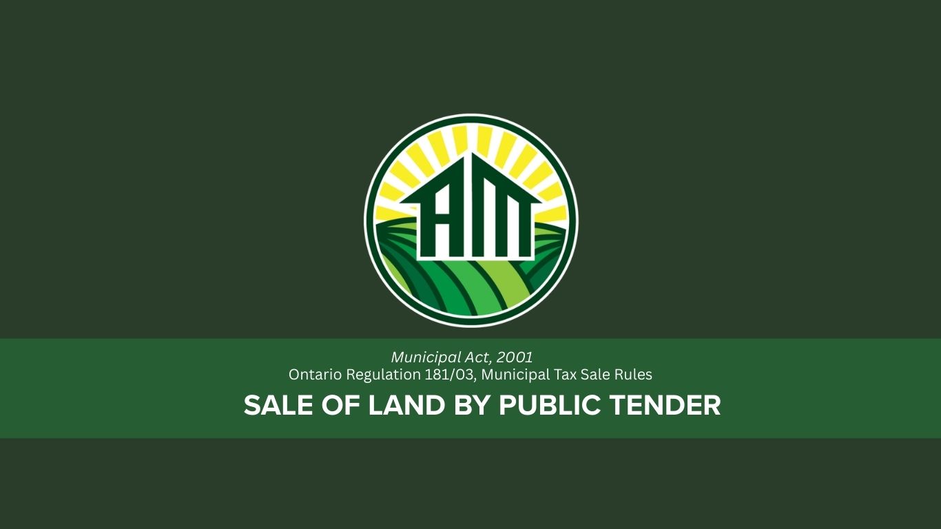 Sale of Land by Public Tender