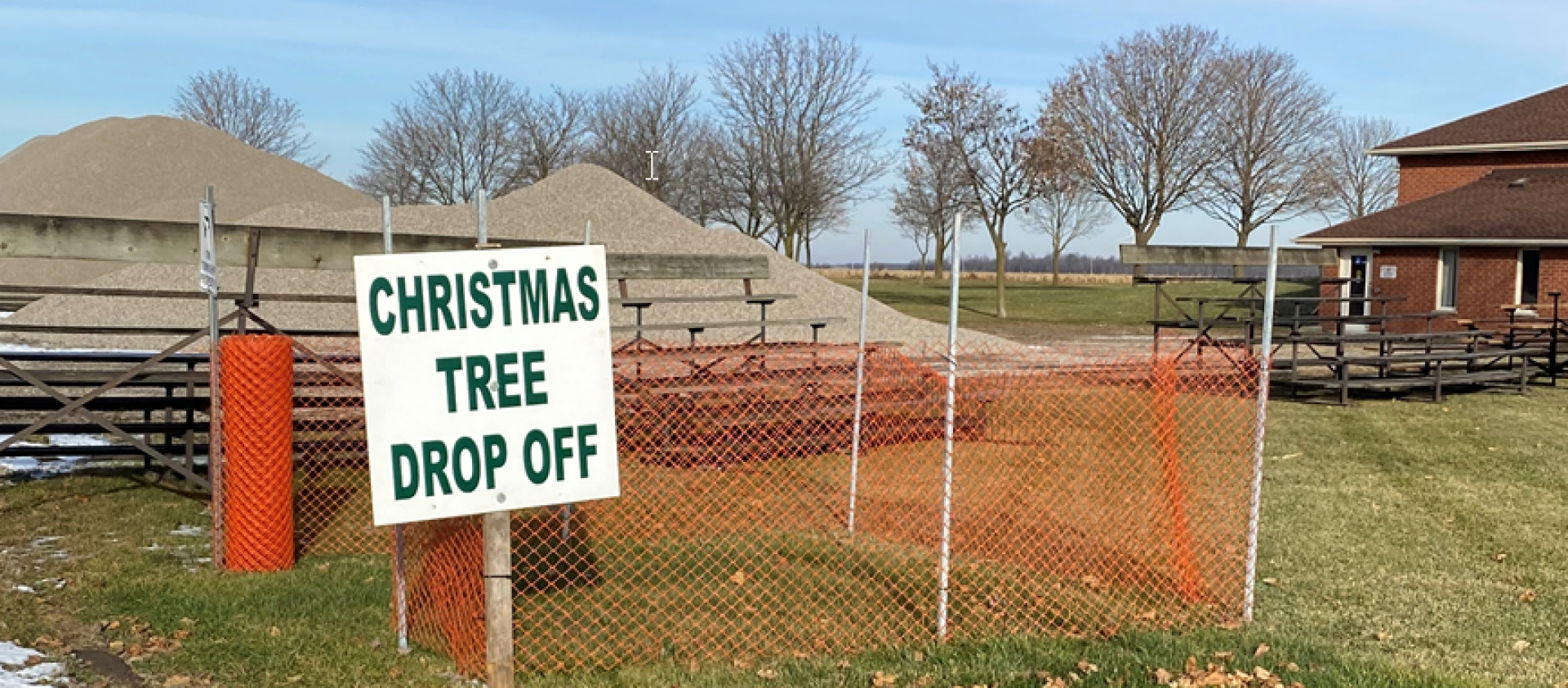 picture of Christmas tree drop off