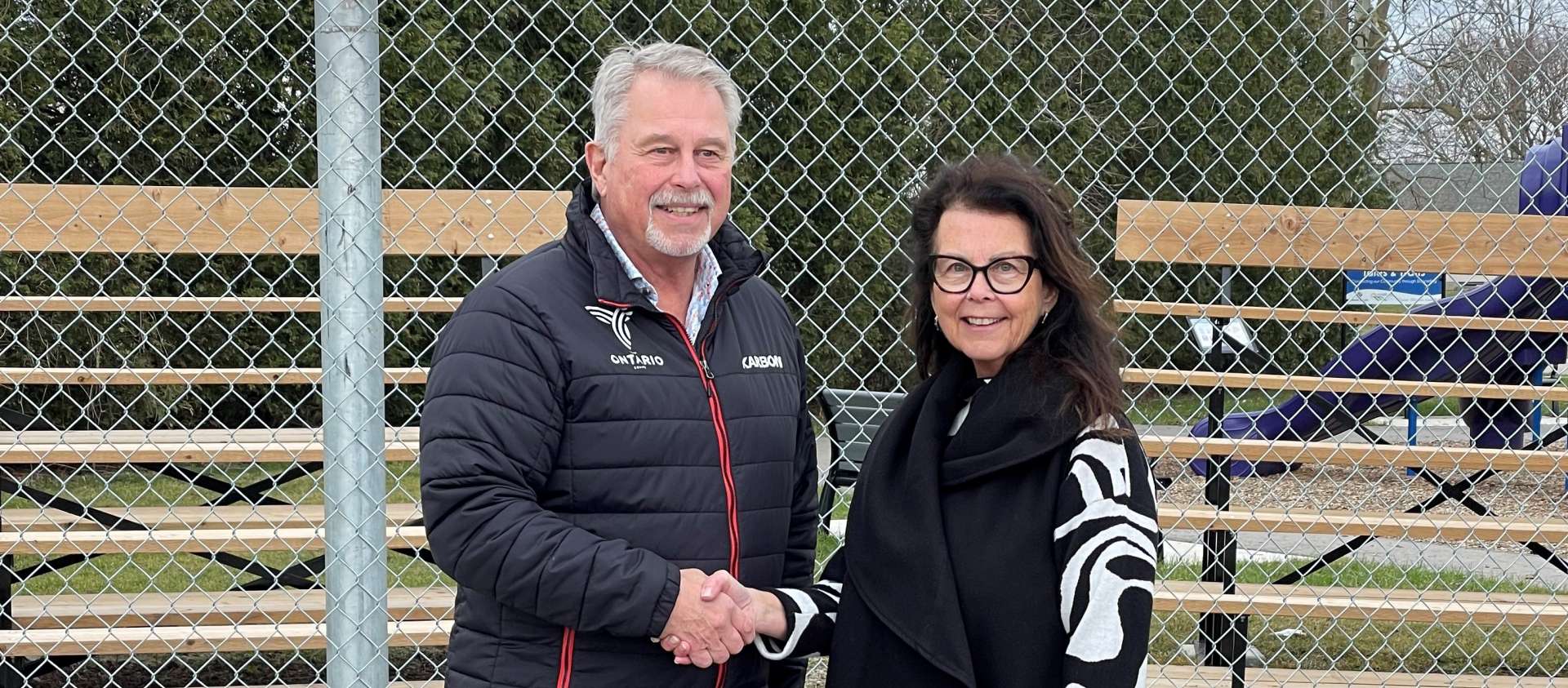 picture of Mayor Sue Clarke and Minister Neil Lumsden