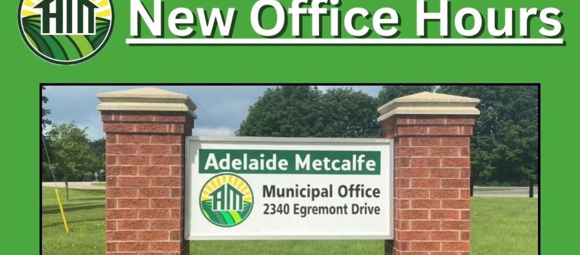 New Office Hours 8:30am - 4:30pm