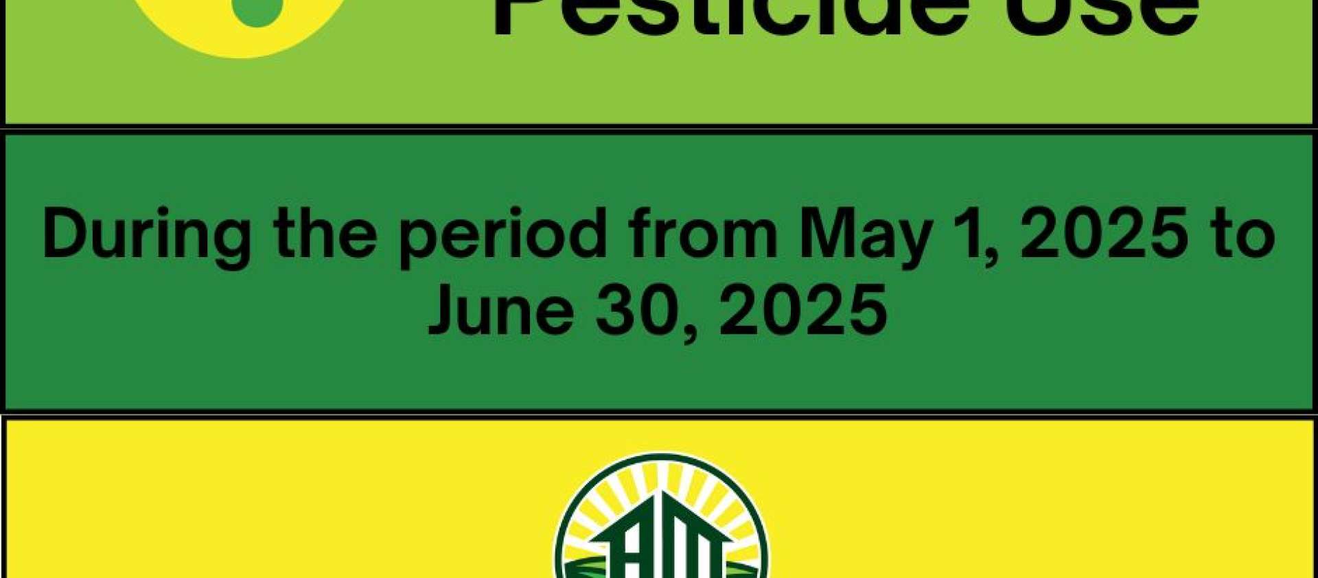 Public Notice of Pesticide Use