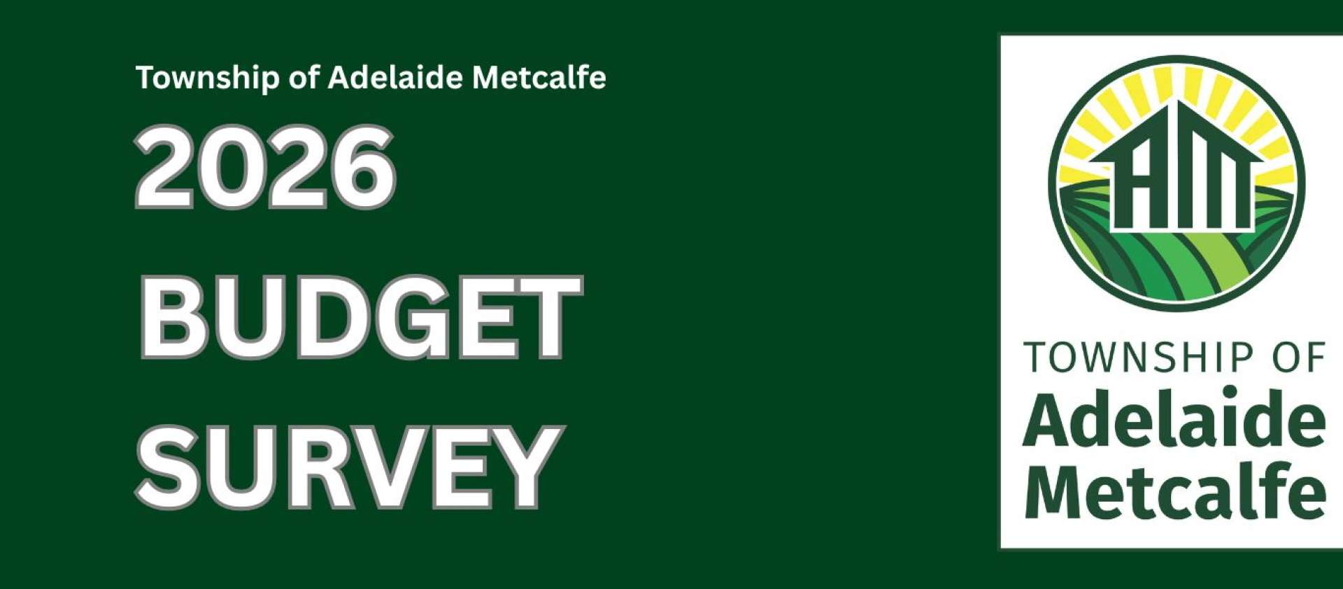 2026 Municipal Budget Survey Advertisement