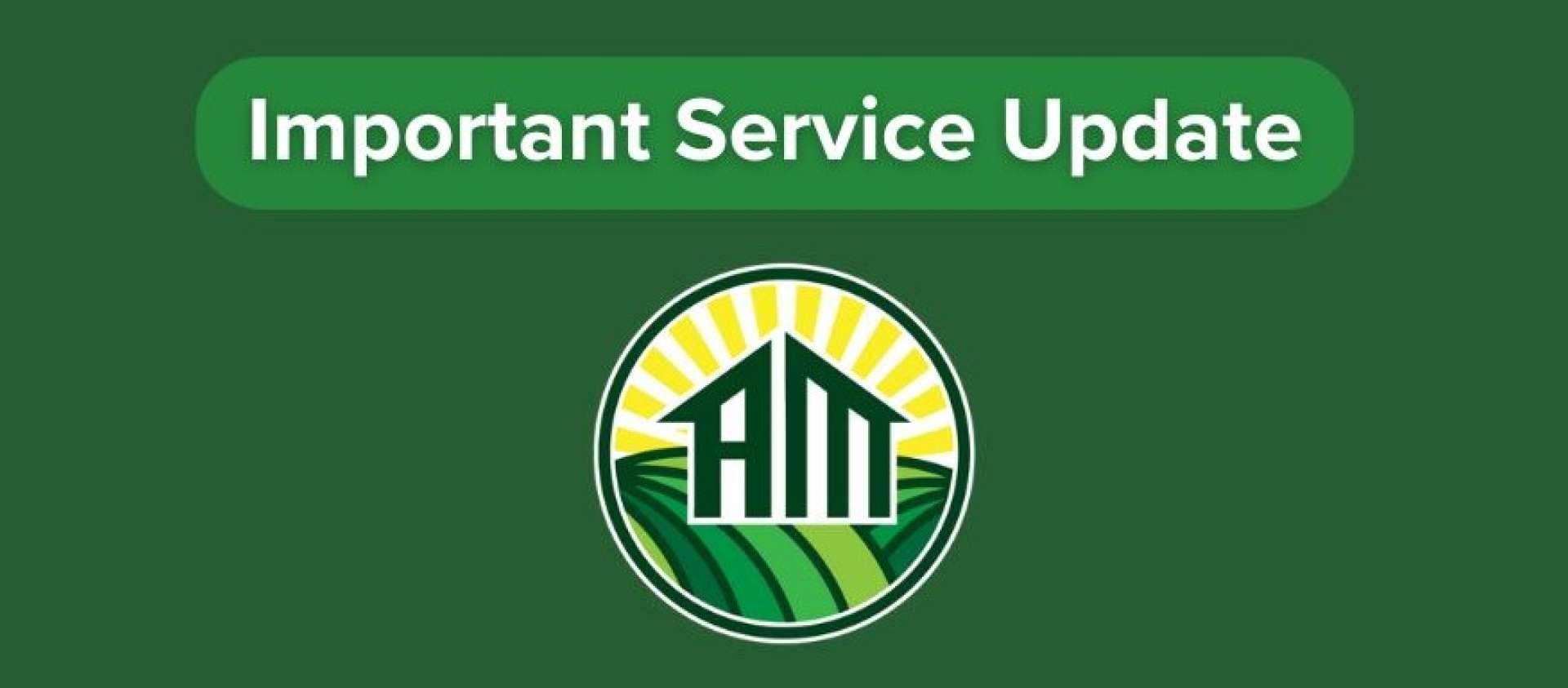 Important Service Update