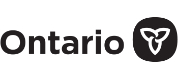 Ontario Trillium Logo and Ontario text