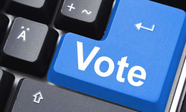 Keyboard with vote as enter key