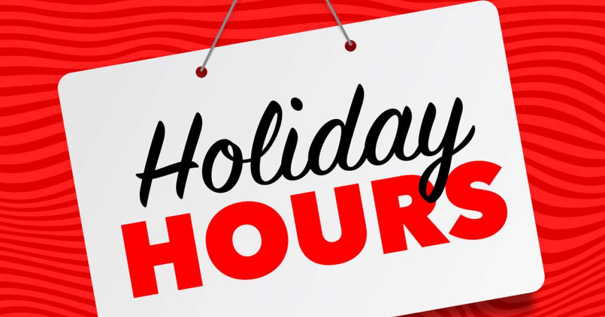Holiday Hours Adelaide Metcalfe